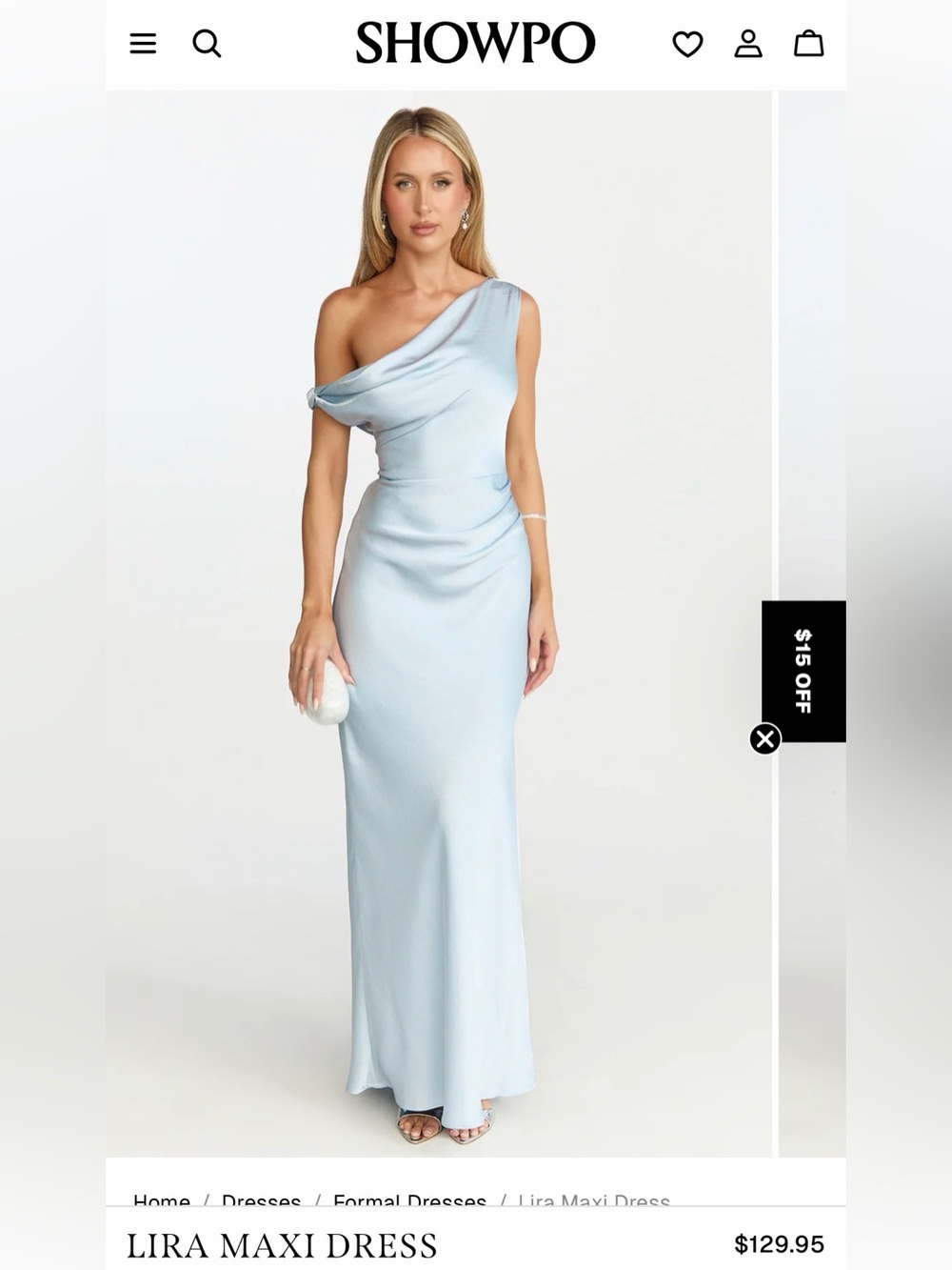 Showpo Lira maxi dress - blue